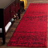 Safavieh Adirondack Collection ADR116 Rug, Red/Black, 2'6"x10'