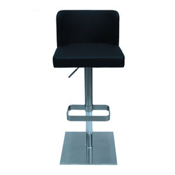 Grace Swivel Hydraulic Stool | Black - Bar Stools And Counter Stools