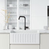 VIGO Cass Industrial Single Handle Kitchen Bar Faucet, Matte Black