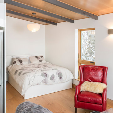 Mid-century style uplift with added practicality and comfort for these studios