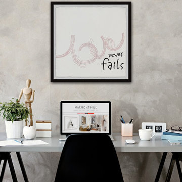 "Love Never Fails V" Framed Painting Print