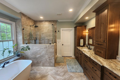 Bathroom - transitional bathroom idea in Raleigh