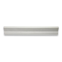 Stone Center Online - Thassos White 2 x 12 Chair Rail Trim Molding Honed - Marble from Greece - Accent Trim And Border Tile