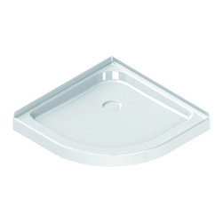 Maax 36" x 36" x 3" Round Acrylic Shower Base 101427-000 - Shower Pans And Bases