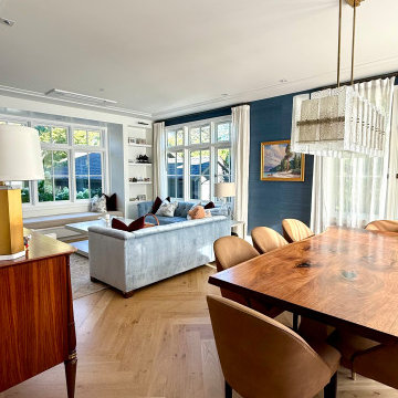 Phillip Jeffreis Wallpaper Installation in Living room