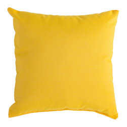 Essentials by DFO - Sunflower Yellow Sunbrella Outdoor Throw Pillow - Outdoor Cushions And Pillows