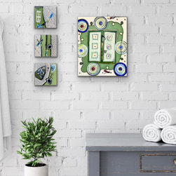 Smaller Abstract Paintings Created in a Series of 2 or More - Paintings
