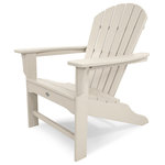 Polywood - Trex Outdoor Furniture Yacht Club Shellback Adirondack Chair, Sand Castle - Sit back and relax. You deserve a few minutes (or hours) of bliss in the comfortably contoured Trex Outdoor Furniture Yacht Club Adirondack. This carefree chair is what summertime is all about. And since it comes in seven attractive, fade-resistant colors that are designed to coordinate with your Trex deck, you're sure to find one that enhances your outdoor living space. Made in the USA and backed by a 20-year warranty, this durable chair is constructed of solid, eco-friendly, HDPE recycled lumber. It's easy to maintain and keep looking like new because it's resistant to weather, food and beverage stains, and environmental stresses. And although it resembles real wood, it won't rot, crack or splinter and you'll never have to paint or stain it.