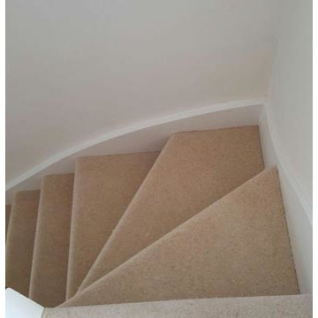 Beige Stair Runner Installation by The Flooring Group