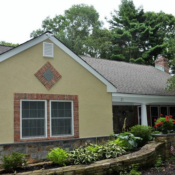 HOUSE FACADES: STONE, BRICK & STUCCO