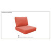 TK Classics High Back Cover Set in Tangerine for COAST-03a