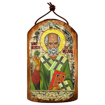 Icon Saint Patrick Wooden Ornament