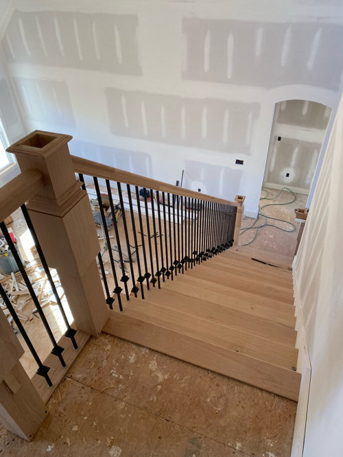 stain for red oak stair treads/newel post