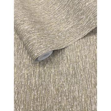 Fine Fibers Abstract Non Woven Wallpaper, Taupe, Double Roll