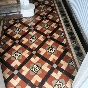 Beautiful Edwardian Tiled Hallway Repaired and Restored in Chaplefields