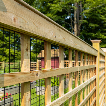 Cedar Garden Fence and Arbor