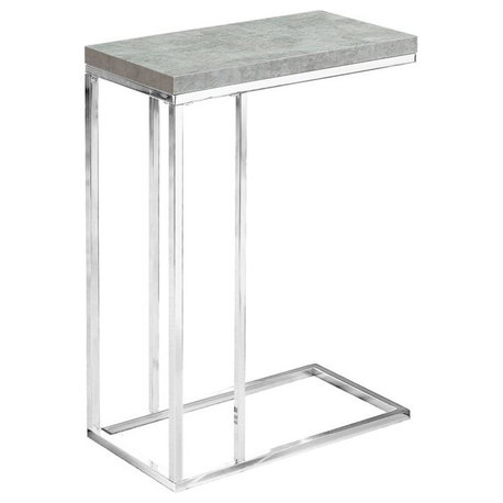 Pemberly Row Accent End Table in Gray Cement