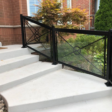 Aluminum and Glass Porch Railings - 131