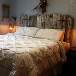 king size barn wood headboard - Headboards