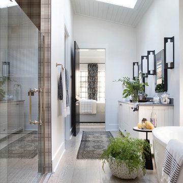 Western Springs Stylish Master Bathroom