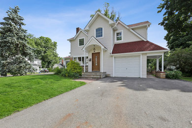 Example of an exterior home design in New York
