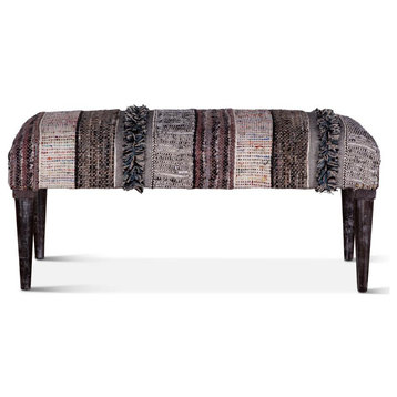 Algiers Upholstered Multi-Color Accent Bench