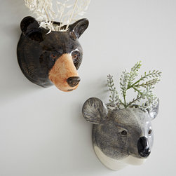 Animal Head Wall Vase - Indoor Pots & Planters
