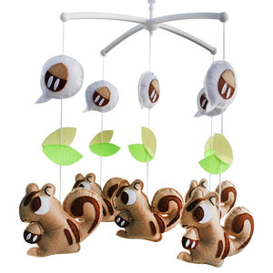 Baby Musical Mobile With Colorful Birds Exquisite Bedtime Music Crib Modern Baby Mobiles By Blancho Bedding Houzz