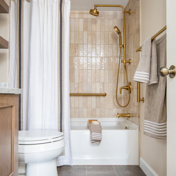 Dramatic Guest Bathroom Design