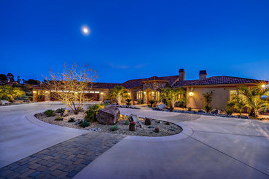 Inspiration for a mediterranean exterior home remodel in San Diego