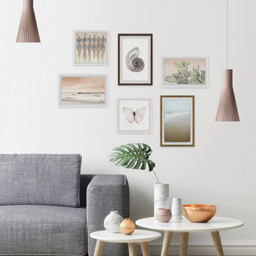 Burnt Sienna Hues Hexaptych