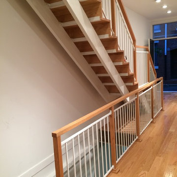 Double stringer with maple treads