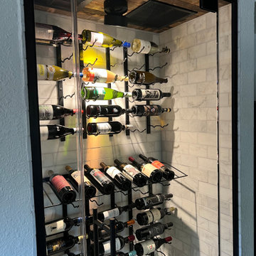 Conversion of Fireplace to Refrigerated Wine Closet