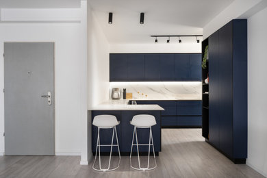 Example of a minimalist kitchen design in Tel Aviv