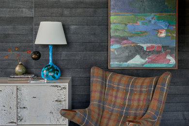 Living room - living room idea in Chicago