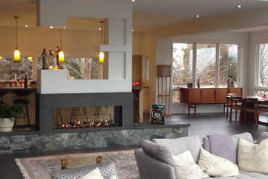 Family room - modern family room idea in Salt Lake City