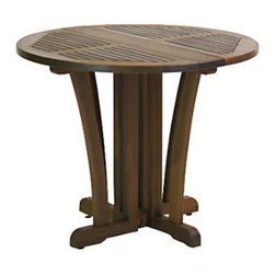 Jensen Leisure Round Gateleg Table - Outdoor Dining Tables