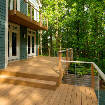 Multi-level composite deck