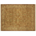 Bareens Designer Rugs - Turkish Knotted Istanbul Wm Brown/Ivory Wool Rug - 3'1'' x 5'1'' - Designed with a mesmerizing intricate traditional motif this glorious hand knotted rug is a masterpiece that will fill any space with sophistication and grace. An exhilarating color pallet with an elaborate design, this masterpiece features luxurious hand spun wool with all vegetable dyes to add comfort and style to your decor. The design, color and beautiful chromatic composition with a sheen in traditional and transitional designs, exude beauty, elegance and quality make this rug a masterpiece of its own.
