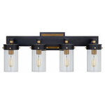 Visual Comfort - Marais Bath Wall Sconce, 4-Light, Bronze, 8"H (TOB 2316BZ/HAB-CG CLV4Z) - This beautiful wall sconce will magnify your home with a perfect mix of fixture and function. This fixture adds a clean, refined look to your living space. Elegant lines, sleek and high-quality contemporary finishes.Visual Comfort has been the premier resource for signature designer lighting. For over 30 years, Visual Comfort has produced lighting with some of the most influential names in design using natural materials of exceptional quality and distinctive, hand-applied, living finishes.