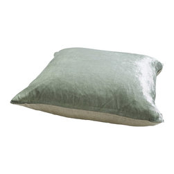 Crushed Velvet and Linen Cushion - Scatter Cushions