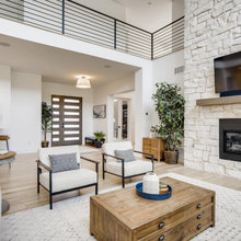 Fireplace, Light Floors