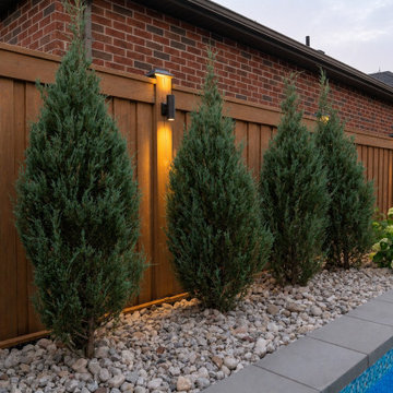 Modern Backyard Renovation with Pool, Composite Deck & Aluminum Pergola