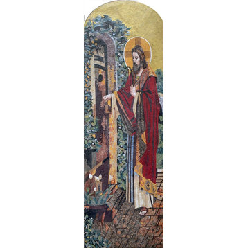 Jesus Christ Heavenly Mosaic Portrait, 31"x98"