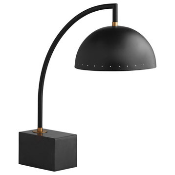 Mondrian Table Lamp, Black, 11.25" L x 11.25" W x 25.5" H