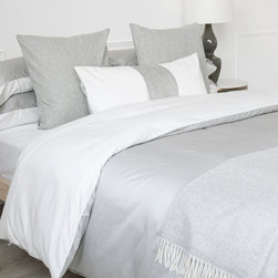 Duet Cotton Sateen Grey/Milk - Sheets
