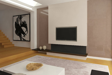 Design ideas for a modern living room in Other.