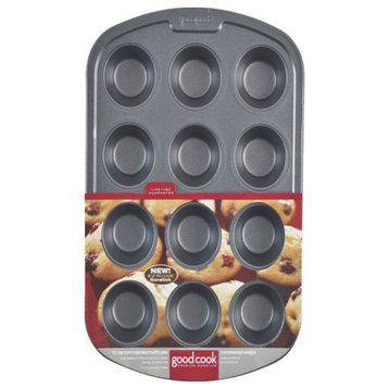 Good Cook 004031 12 Cup Muffin Pan, 2-3/4"
