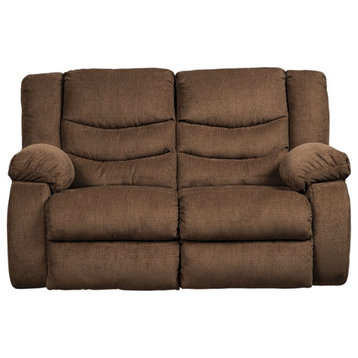 Signature Design by Ashley Tulen Reclining Loveseat in Chocolate