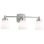 Norwell Lighting - Soft Square 3 Light Sconce, Chrome - See Image 2 For Metal Finish